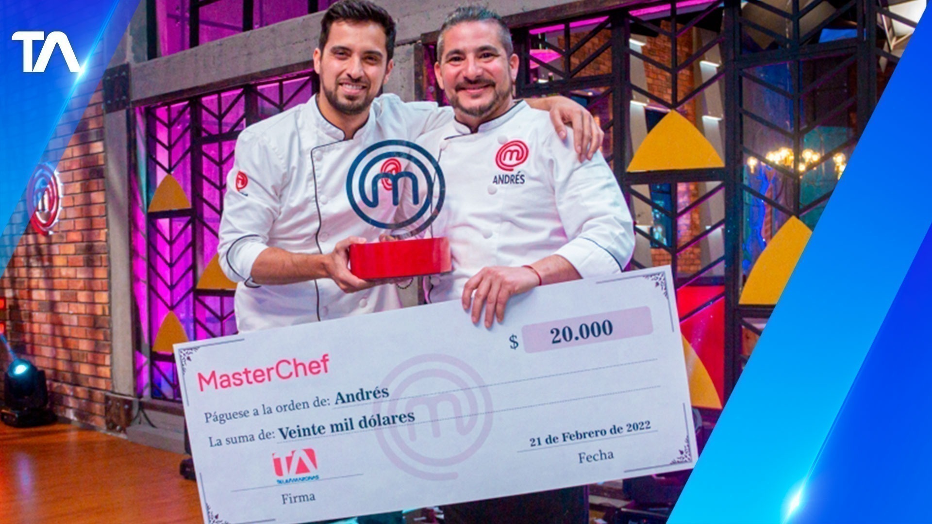 Andrés Arrata, el gran ganador de MasterChef Ecuador Tercera Temporada