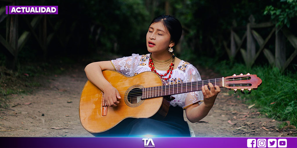 Young Otavaleña surprises on TikTok by singing “I congratulate you” on Kichwa