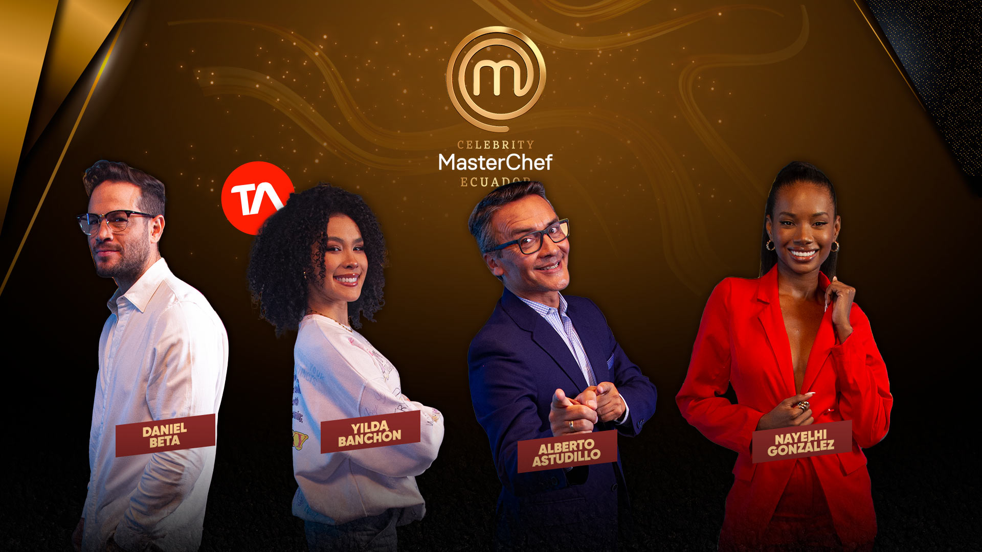 Daniel Beta, Yilda Banchón, Alberto Astudillo y Nayelhi González, a