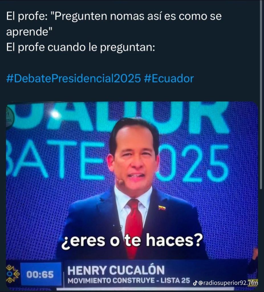 Momentos más divertidos y memes que dejó el debate presidencial 2025